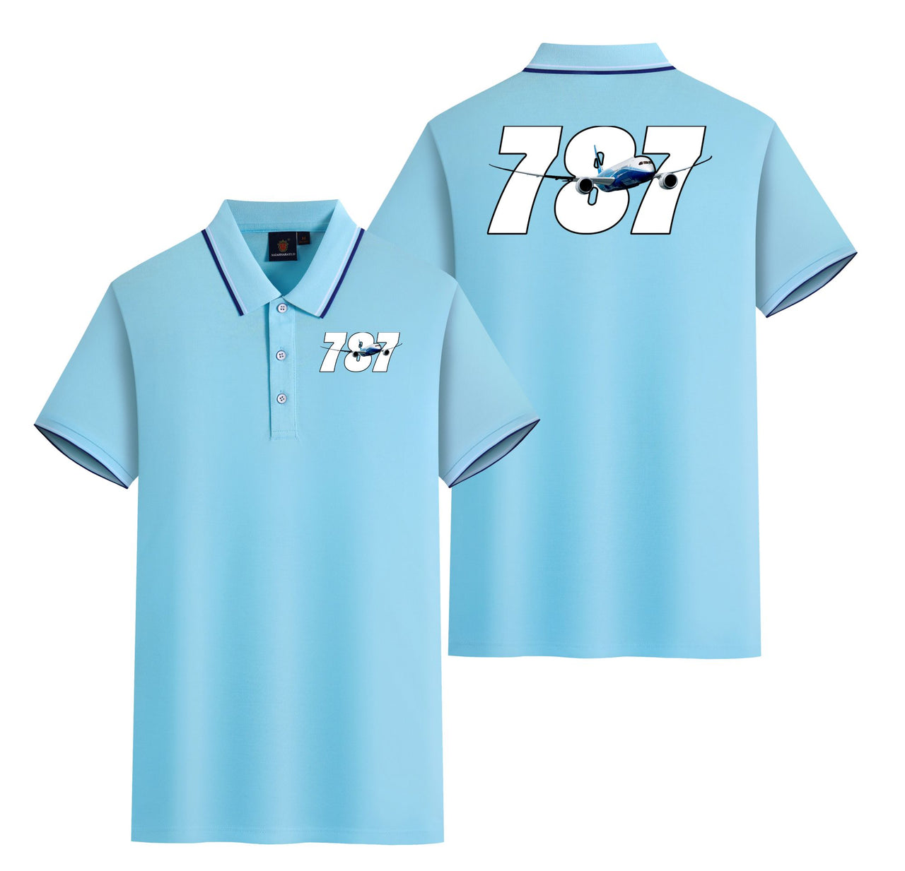 Super Boeing 787 Designed Stylish Polo T-Shirts (Double-Side)