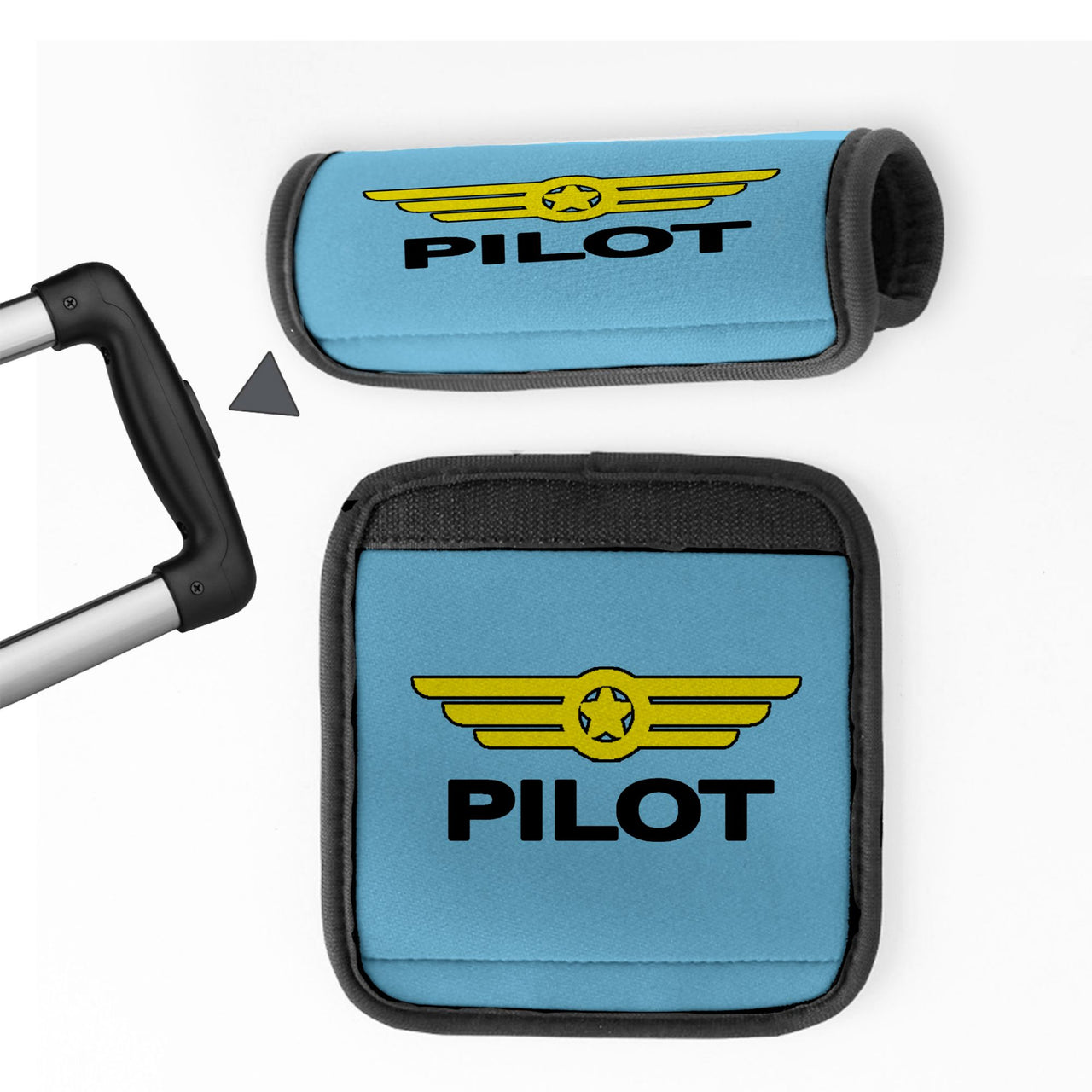 Pilot & Badge Designed Neoprene Luggage Handle Covers