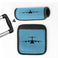 Thumbnail for Airbus A400M Silhouette Designed Neoprene Luggage Handle Covers