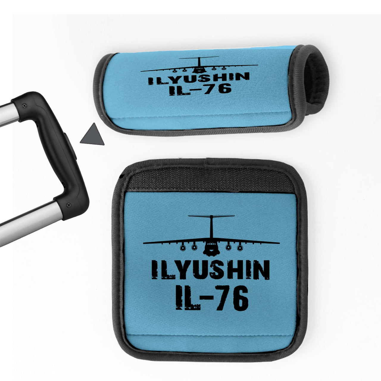 ILyushin IL-76 & Plane Designed Neoprene Luggage Handle Covers