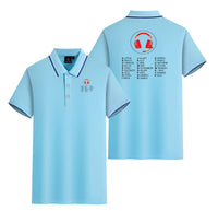 Thumbnail for Aviation Alphabet 3 Designed Stylish Polo T-Shirts (Double-Side)