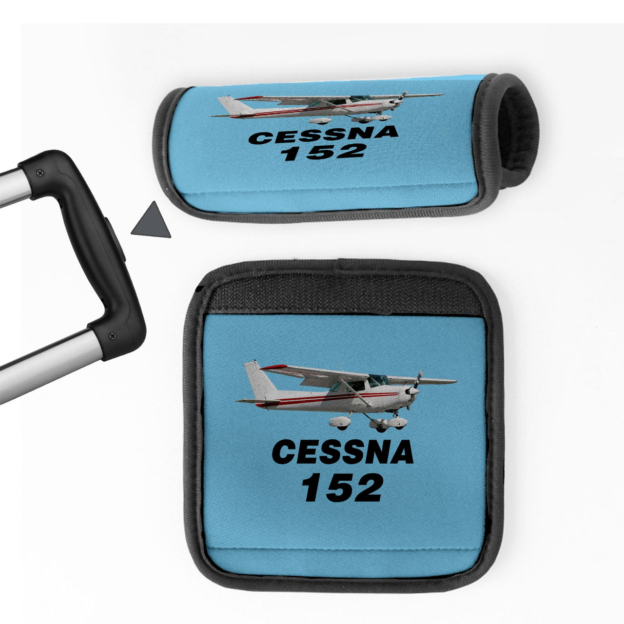 The Cessna 152 Designed Neoprene Luggage Handle Covers