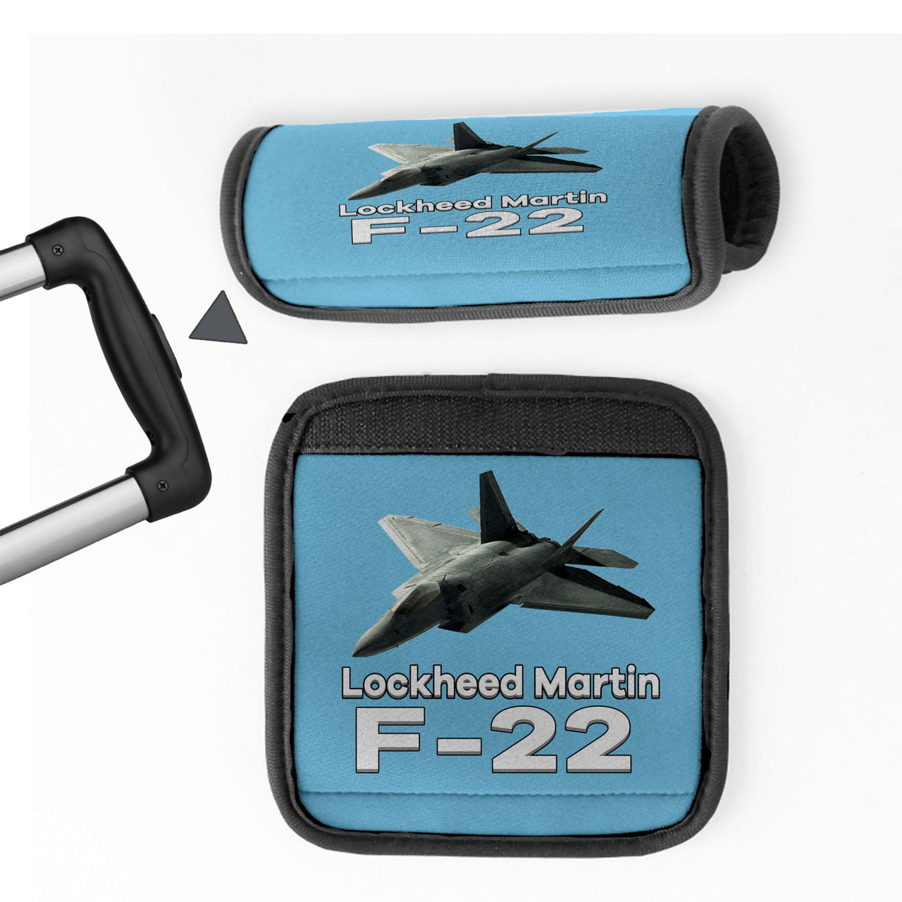 The Lockheed Martin F22 Designed Neoprene Luggage Handle Covers