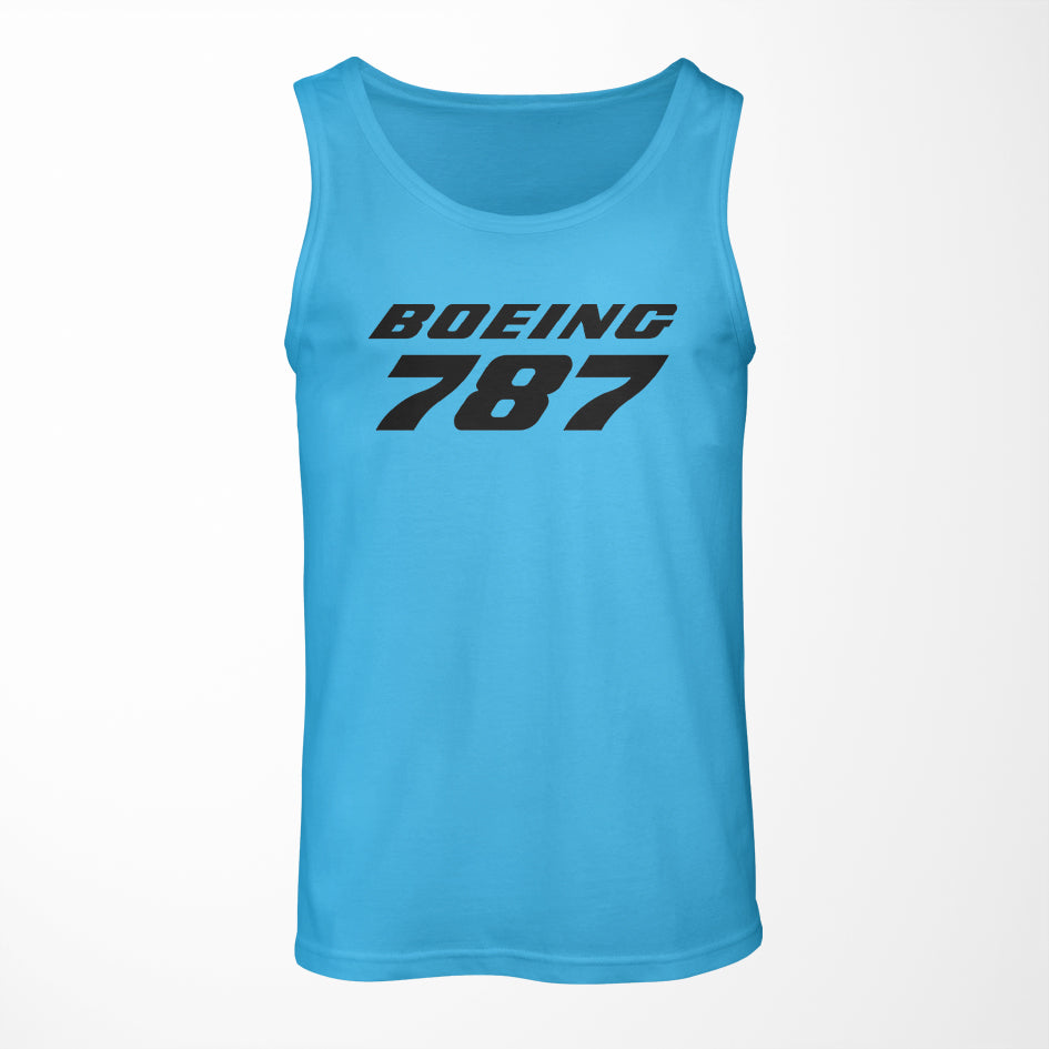 Boeing 787 & Text Designed Tank Tops