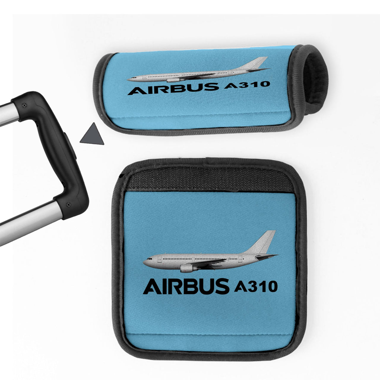 The Airbus A310 Designed Neoprene Luggage Handle Covers