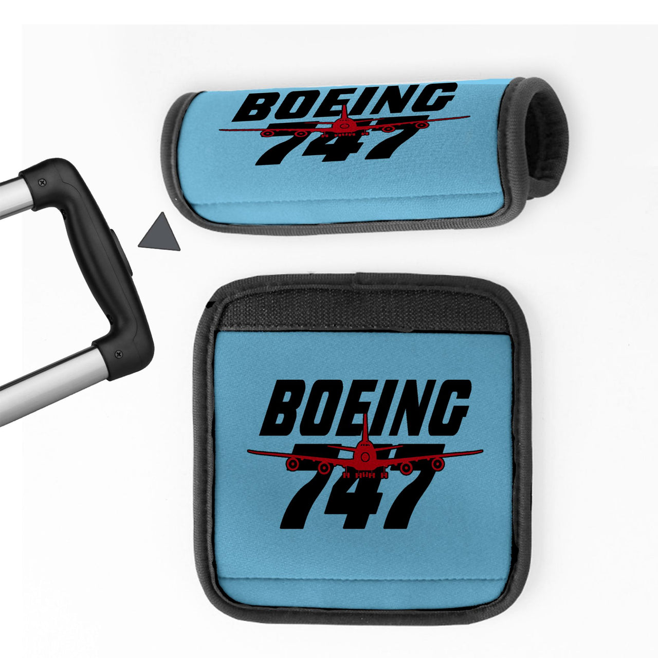 Amazing Boeing 747 Designed Neoprene Luggage Handle Covers