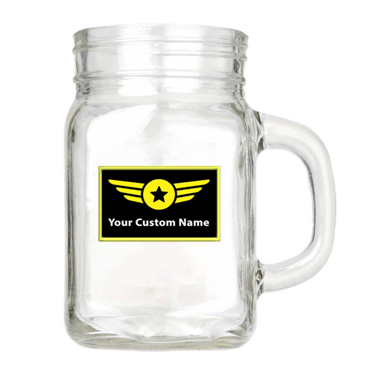 Custom Name "Special Badge" Designed Cocktail Glasses