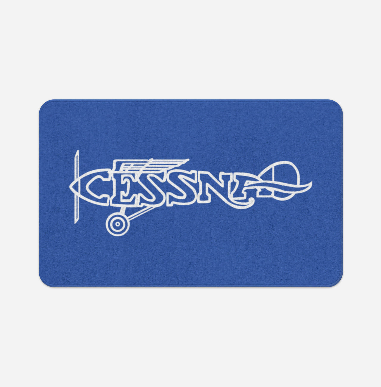 Special Cessna Text Designed Bath Mats