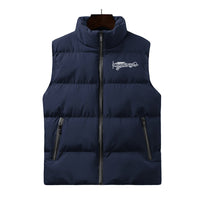 Thumbnail for Special Cessna Text Designed Puffy Vests