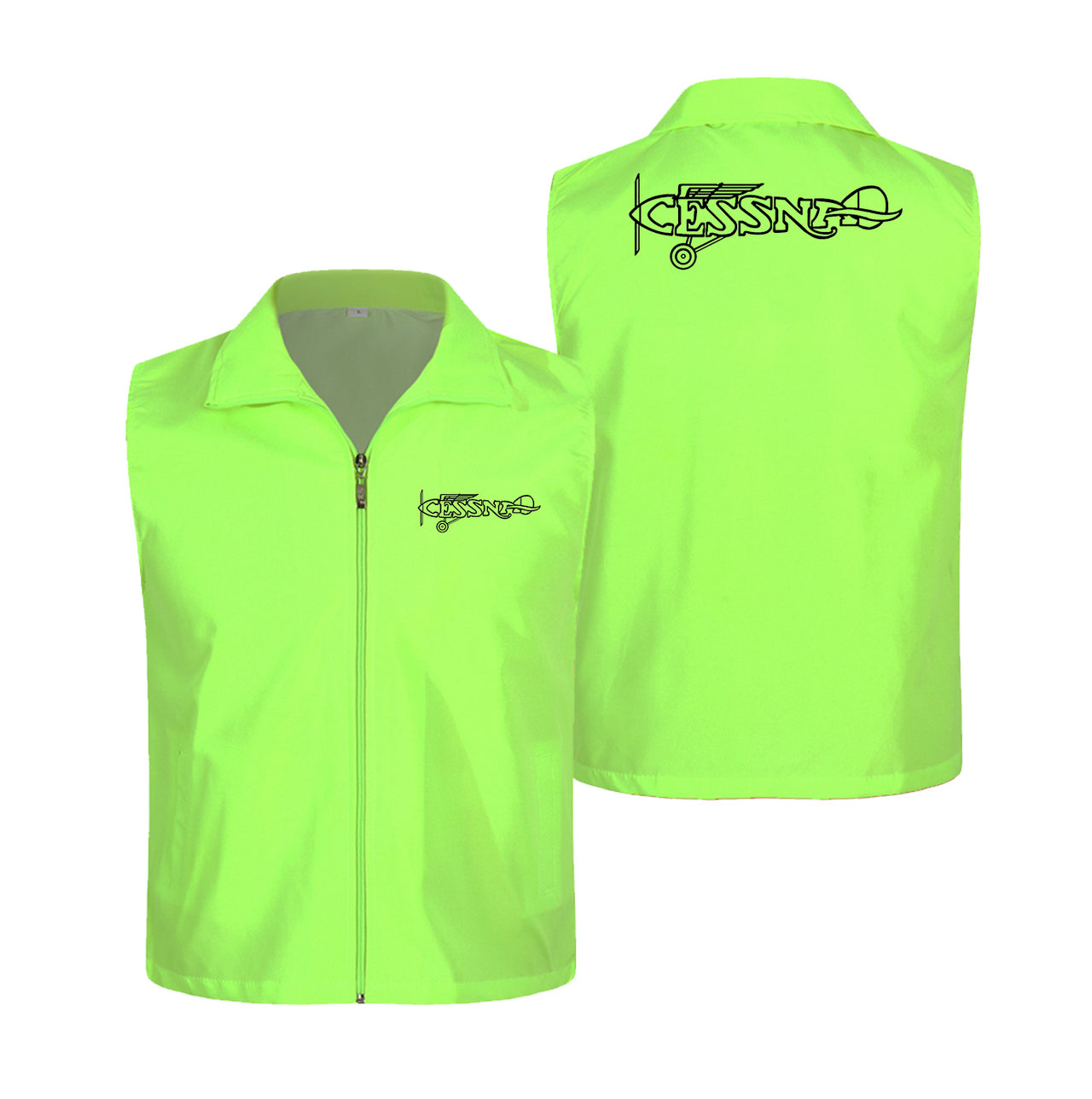 Special Cessna Text Designed Thin Style Vests