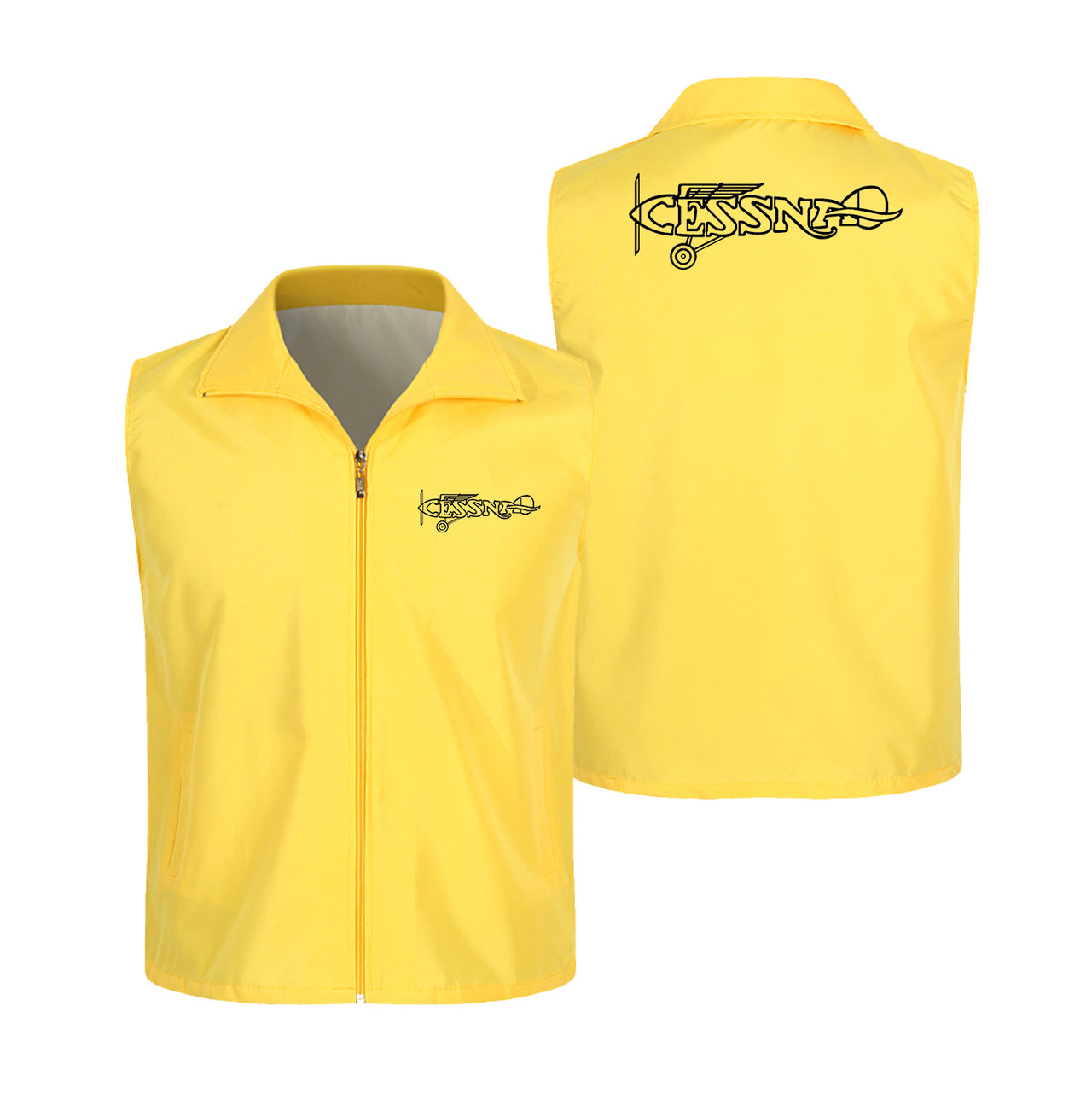 Special Cessna Text Designed Thin Style Vests