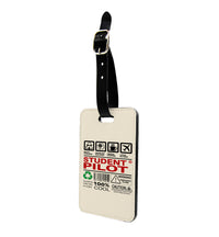 Thumbnail for Student Pilot Label Designed Luggage Tag