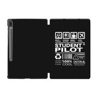 Thumbnail for Student Pilot Label Designed Samsung Tablet Cases