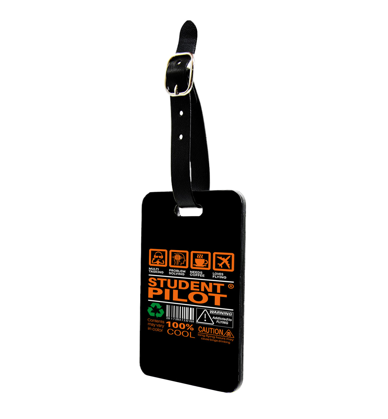 Student Pilot Label Designed Luggage Tag