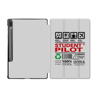 Thumbnail for Student Pilot Label Designed Samsung Tablet Cases