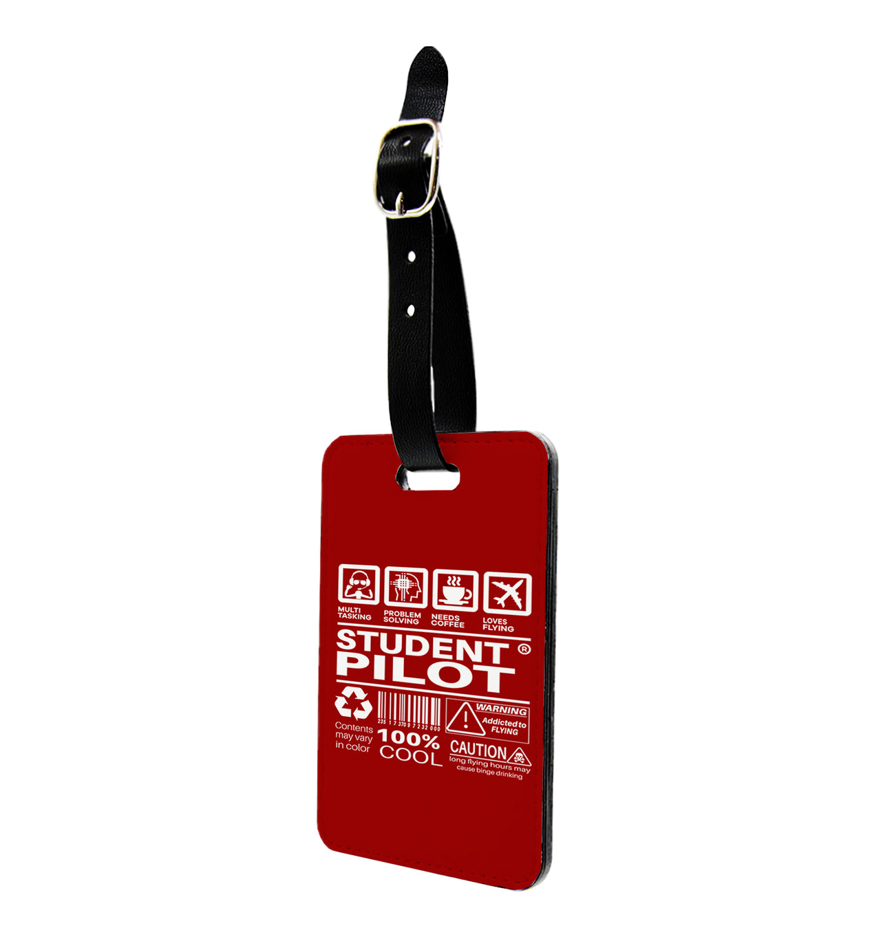 Student Pilot Label Designed Luggage Tag