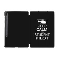 Thumbnail for Student Pilot (Helicopter) Designed Samsung Tablet Cases