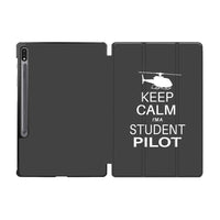 Thumbnail for Student Pilot (Helicopter) Designed Samsung Tablet Cases