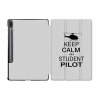 Thumbnail for Student Pilot (Helicopter) Designed Samsung Tablet Cases