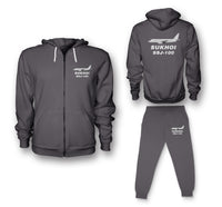 Thumbnail for Sukhoi Superjet 100 Designed Zipped Hoodies & Sweatpants Set