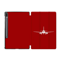 Thumbnail for Sukhoi Superjet 100 Silhouette Designed Samsung Tablet Cases