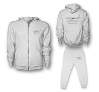 Thumbnail for Sukhoi Superjet 100 Designed Zipped Hoodies & Sweatpants Set