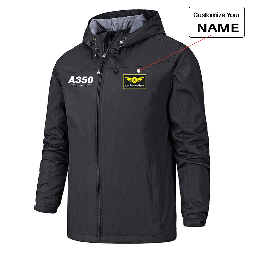 Super Airbus A350 Designed Rain Jackets & Windbreakers