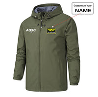 Thumbnail for Super Airbus A350 Designed Rain Jackets & Windbreakers