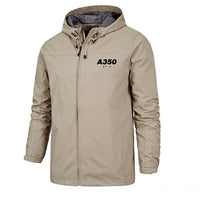 Thumbnail for Super Airbus A350 Designed Rain Jackets & Windbreakers