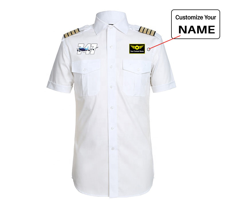 Super Boeing 747 Designed Pilot Shirts