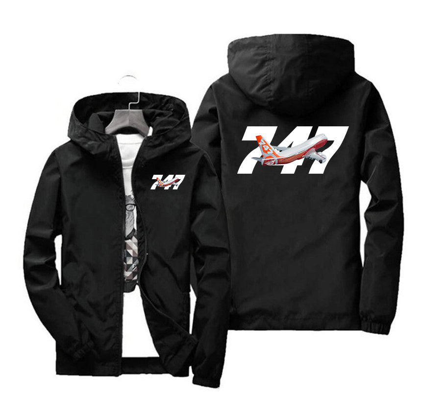 Super Boeing 747 Intercontinental Designed Windbreaker Jackets