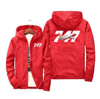 Thumbnail for Super Boeing 747 Intercontinental Designed Windbreaker Jackets