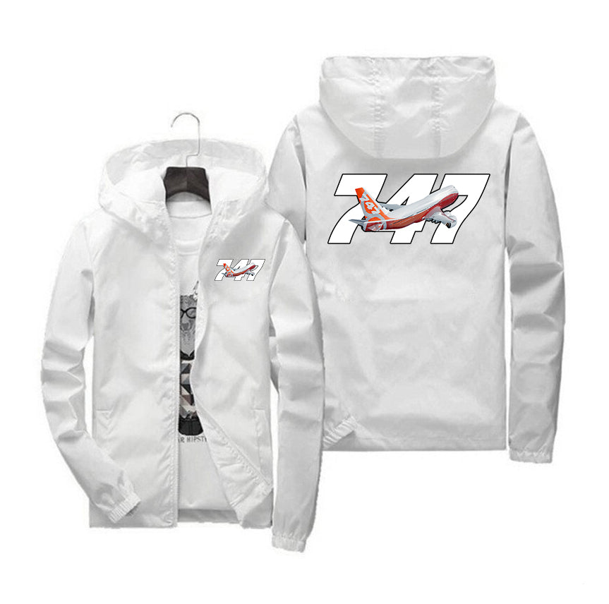 Super Boeing 747 Intercontinental Designed Windbreaker Jackets