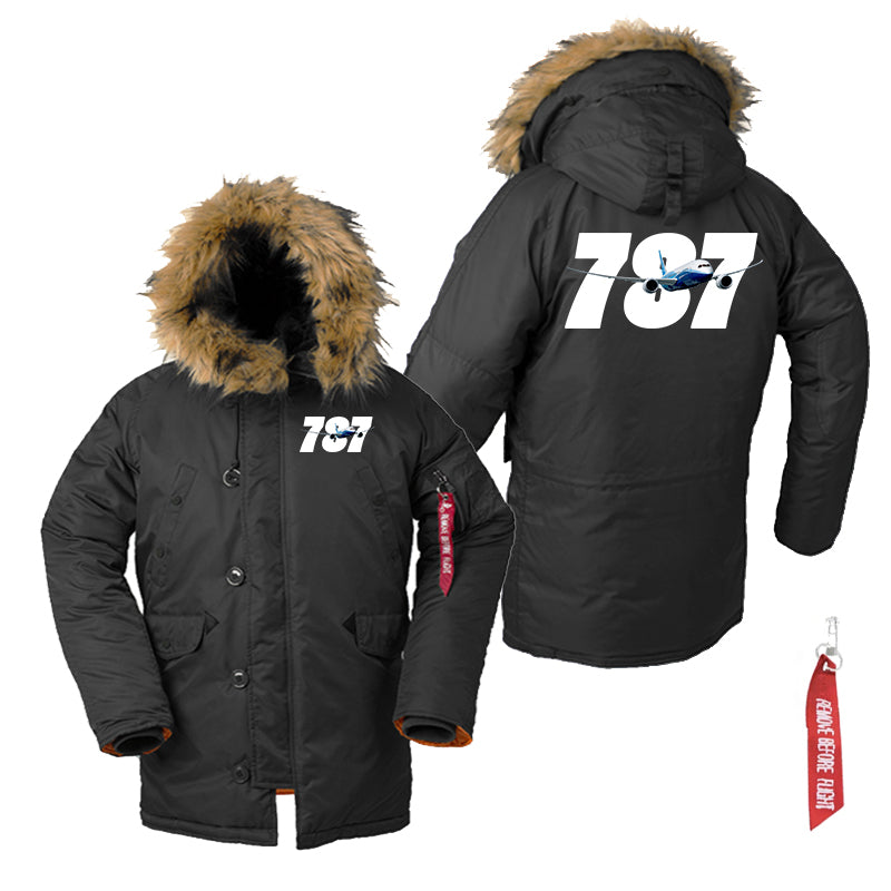 Super Boeing 787 Designed Parka Bomber Jackets