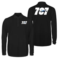 Thumbnail for Super Boeing 787 Designed Long Sleeve Polo T-Shirts (Double-Side)