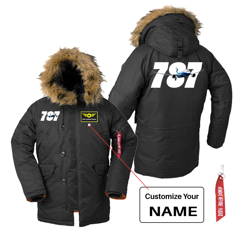 Super Boeing 787 Designed Parka Bomber Jackets