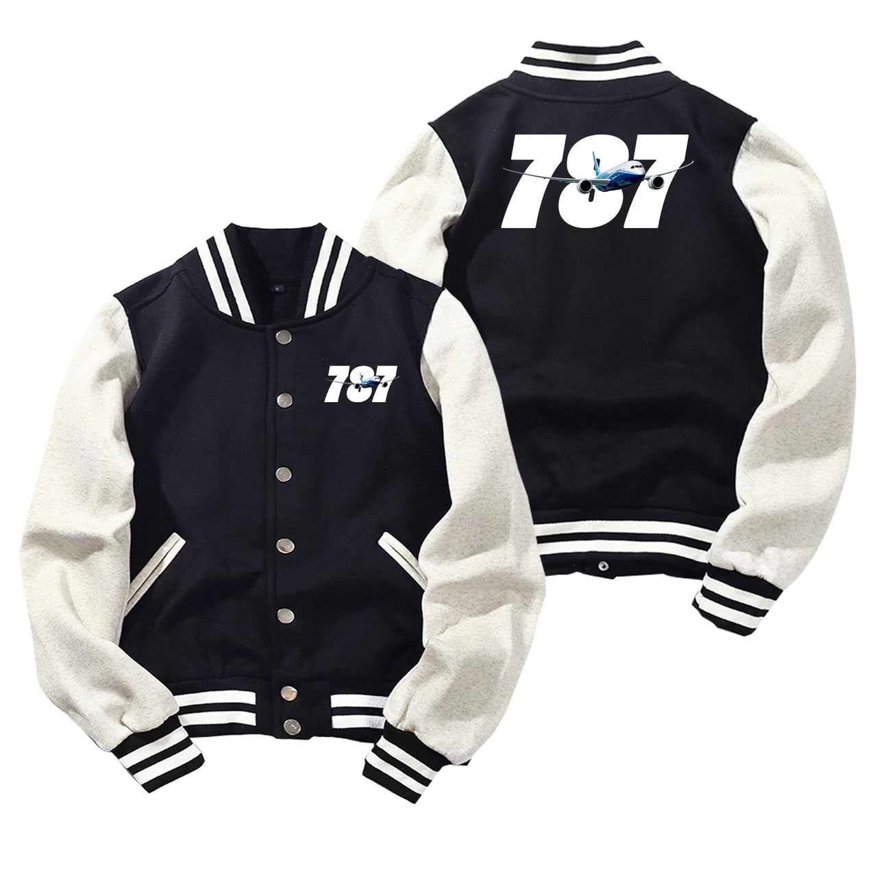 Super Boeing 787 Designed Baseball Style Jackets