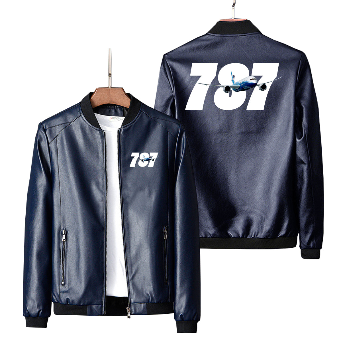 Super Boeing 787 Designed PU Leather Jackets