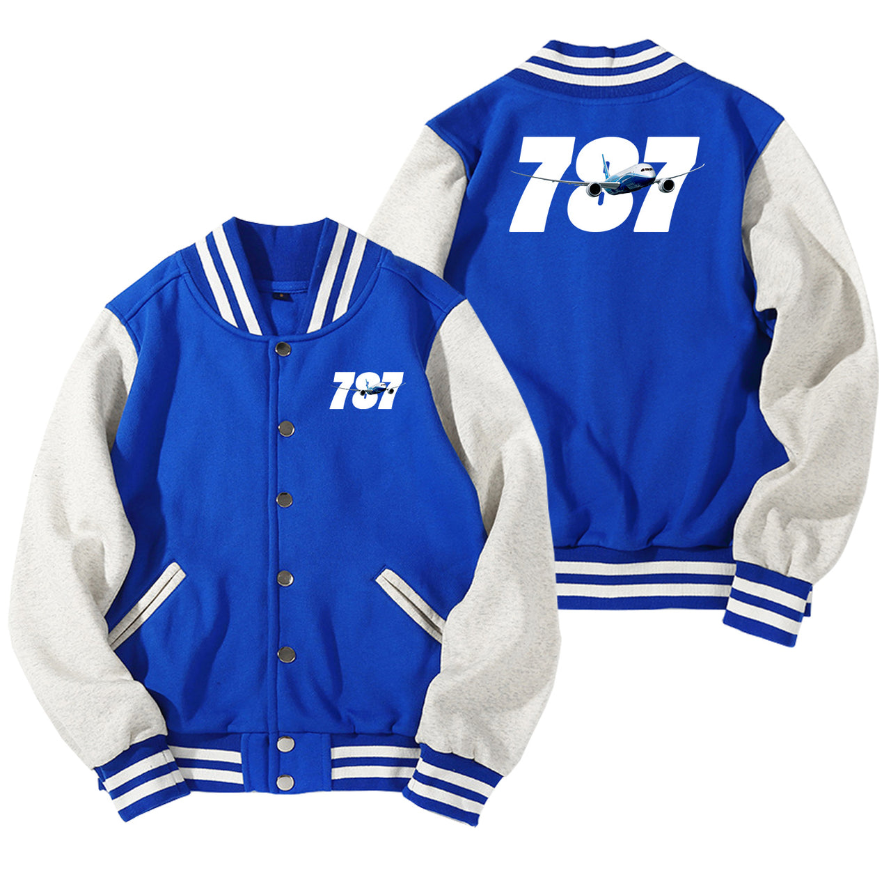 Super Boeing 787 Designed Baseball Style Jackets