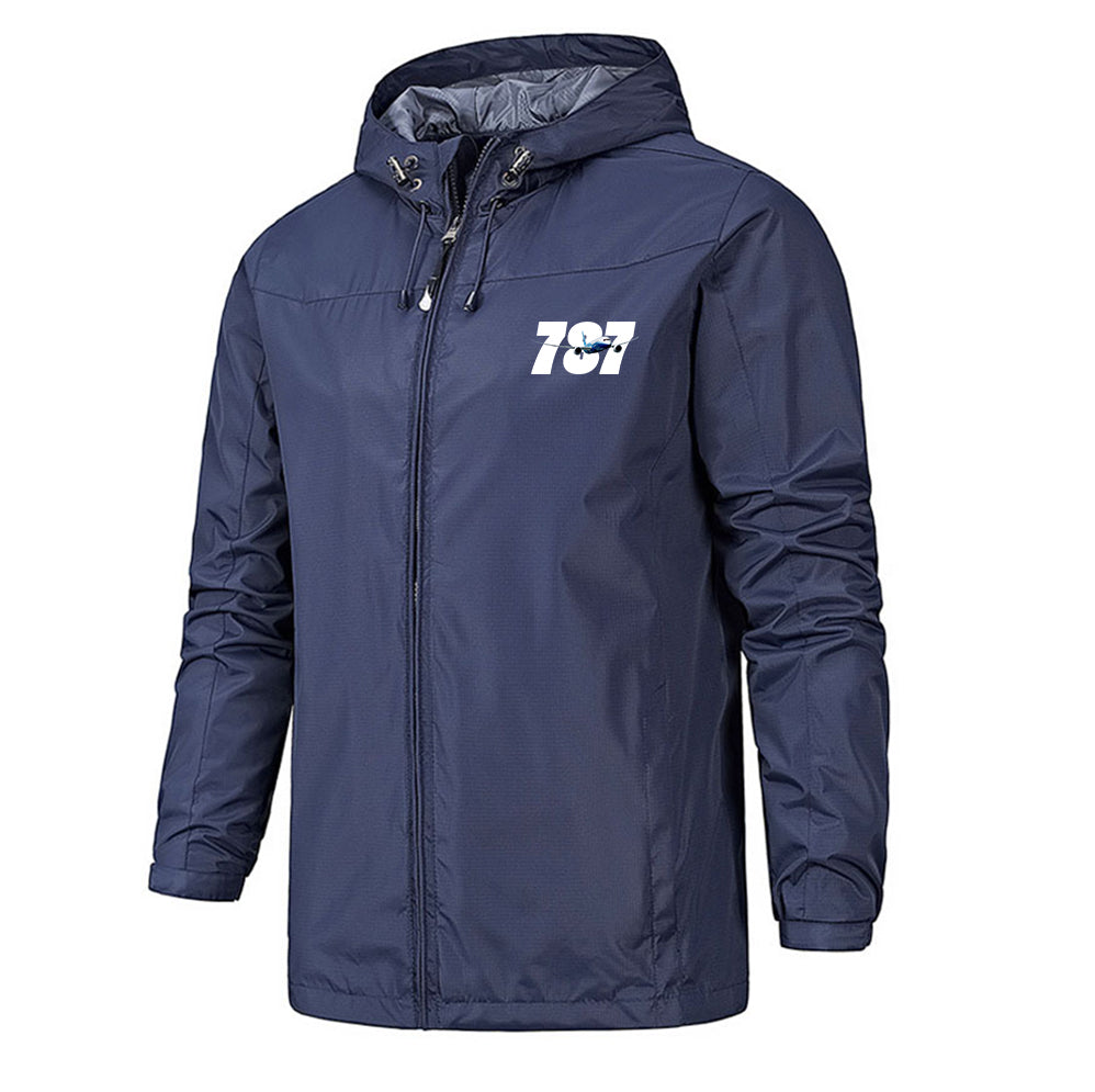 Super Boeing 787 Designed Rain Jackets & Windbreakers