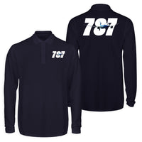 Thumbnail for Super Boeing 787 Designed Long Sleeve Polo T-Shirts (Double-Side)