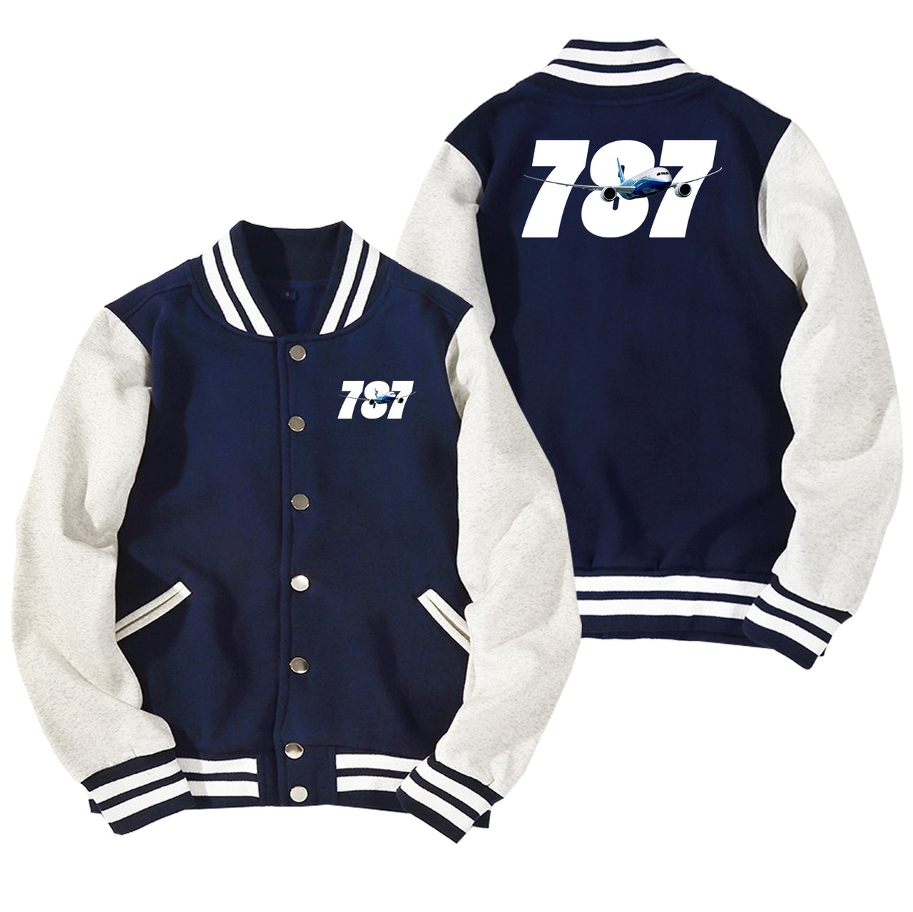 Super Boeing 787 Designed Baseball Style Jackets