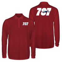 Thumbnail for Super Boeing 787 Designed Long Sleeve Polo T-Shirts (Double-Side)