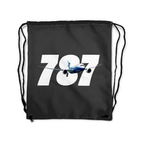 Thumbnail for Super Boeing 787 Designed Drawstring Bags