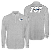 Thumbnail for Super Boeing 787 Designed Long Sleeve Polo T-Shirts (Double-Side)