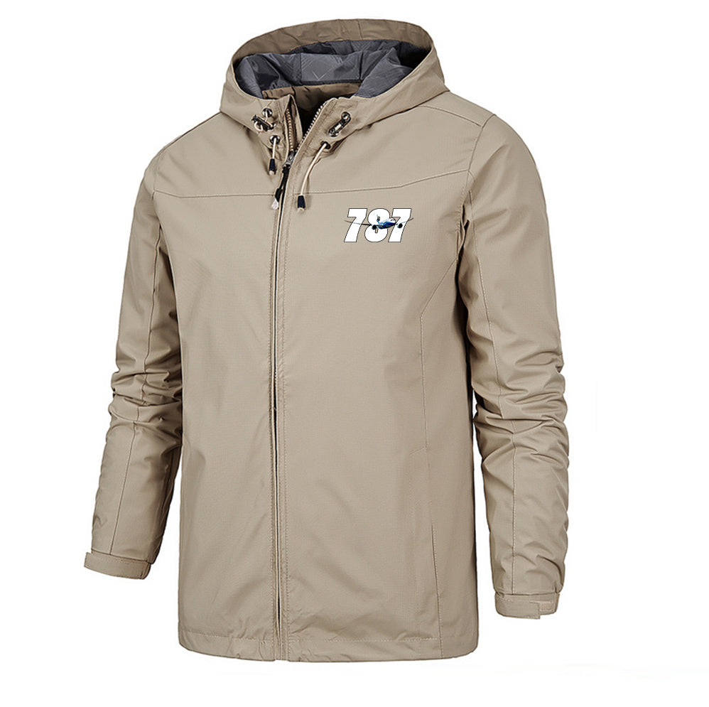 Super Boeing 787 Designed Rain Jackets & Windbreakers