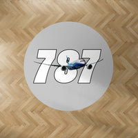 Thumbnail for Super Boeing 787 Designed Carpet & Floor Mats (Round)