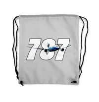 Thumbnail for Super Boeing 787 Designed Drawstring Bags