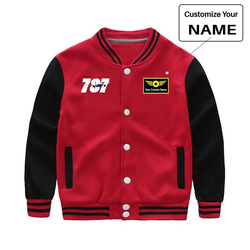 Super Boeing 787 Designed "CHILDREN" Baseball Jackets