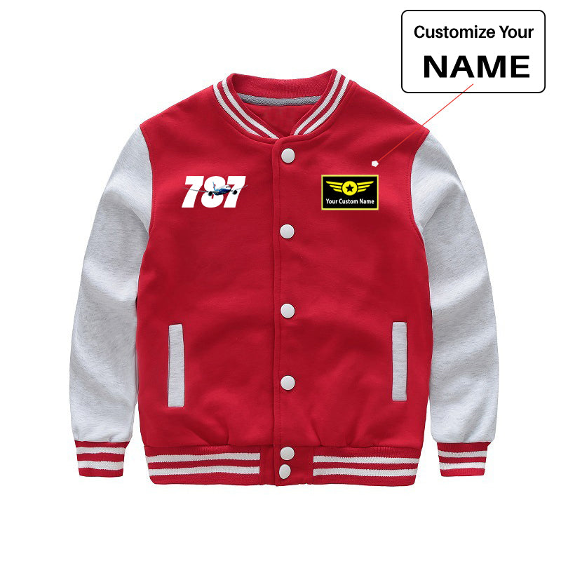 Super Boeing 787 Designed "CHILDREN" Baseball Jackets